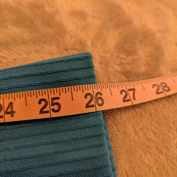 Vintage 1960s 1970s Dutchmaid Blue Pull On Polyester Pants Slacks Size Large - Picture 6 of 9